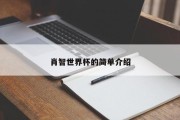 肖智世界杯的简单介绍
